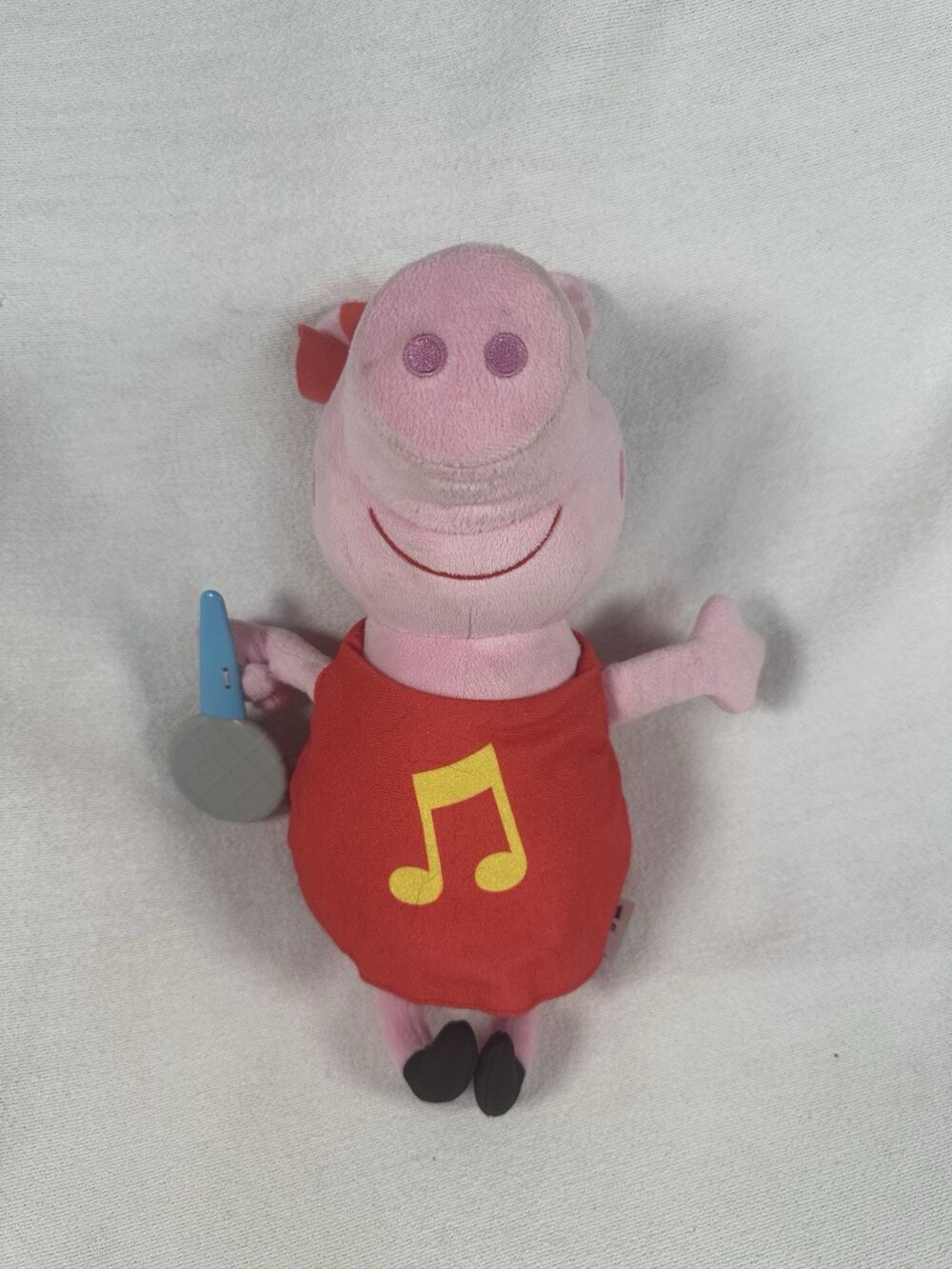 Peppa Pig Talking Plush Holding Microphone 12”